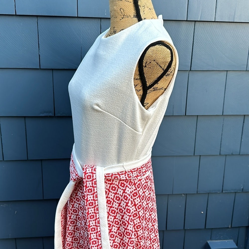 ❤️🤍❤️Vintage handmade dress with belt Palm Royale 60’s gem rare Brady Bunch - Picture 8 of 11